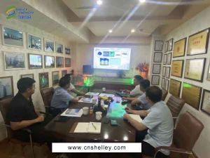 糧食供銷合作社領(lǐng)導(dǎo)蒞臨鋼板倉(cāng)廠家雪萊機(jī)械考察指導(dǎo)